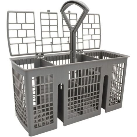 Bunthaus Panier À Couverts, Pour Lave-vaisselle Siemens Bosch, 220 X 115 X 90 Mm, Gris, Poignée Ronde Amovible, Compartiment À Couverts Pour De Nombreux Lave-vaisselle