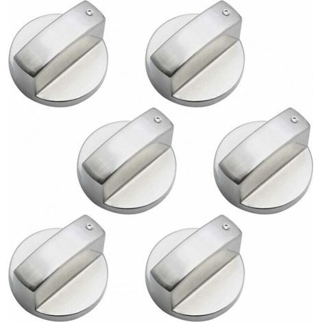 6 Pièces Boutons De Commande Universels En Métal Bouton Cuisinière À Gaz 6mm Boutons De Contrôle Universels Bouton De Poêle Pour Cuisinière À Gaz Cuisinière Four Plaque De Cuisson