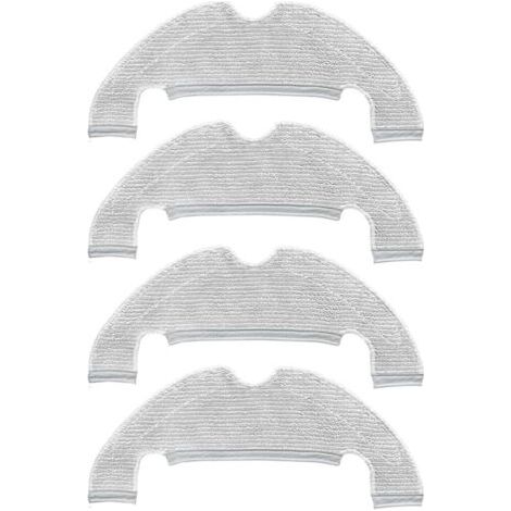Bunthaus 4 Pièces De Rechange Chiffon De Nettoyage Pour Dreame D10 Plus / Z10 Pro /d9 Plus/ L10 Plus /d10s Plus Accessoires Pour Aspirateur Robot Chiffons En Microfibre