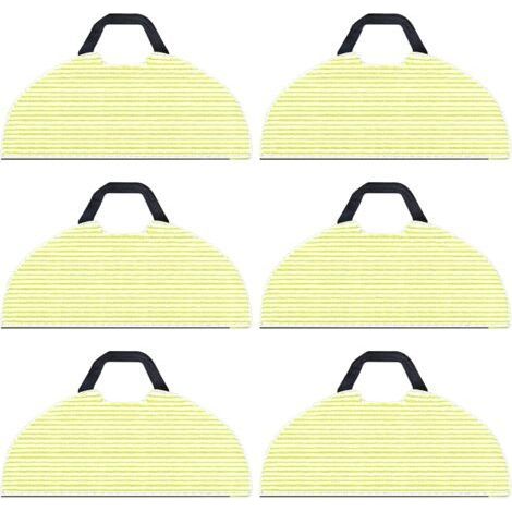 Bunthaus Lot De 6 Chiffons De Nettoyage De Rechange Pour Aspirateur Robot Shark Rv2610wa Av2610wa Ai Ultra 2 En 1, Chiffon De Nettoyage En Microfibre Shark Ai Ultra