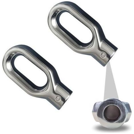 Treuil Anneau De Sortie Treuil Manuel En Alliage D’aluminium, 2 Pièces, Haute Résistance Et Facile À Monter Pour Store Banne (trou Principal 10mm, Petits Trous Latéraux 4mm)