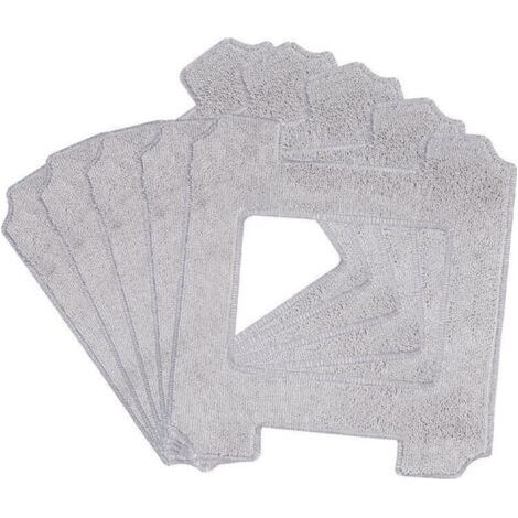 Bunthaus Lntyq Lot De 6 Tampons De Nettoyage，chiffon De Nettoyage En Microfibre Lavable，pour Robots De Nettoyage De Vitres Ecovacs Winbot W1 / W1 Pro / W2 / W2 Omni - Pour Robot Nettoyeur De Vitre