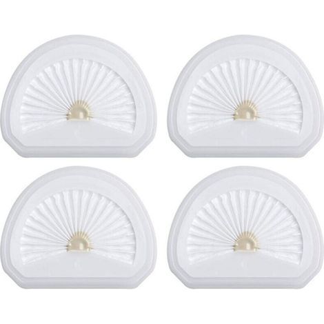 Bunthaus Lot De 4 Filtres D'Aspirateur À Main Compatibles Avec Black Et Decker Vlpf10 Filtre De Rechange Et Aspirateur À Main Dustbuster Hlva315j Hlva320j00 N575266, Remplace La Pièce N600601