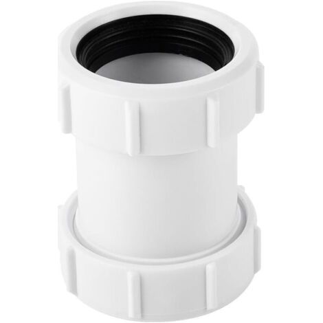 Bunthaus Connecteur De Tuyau Droit En Pvc 40 Mm Raccord À Compression Pour Tuyau D'Évacuation De Baignoire 1,27 Cm