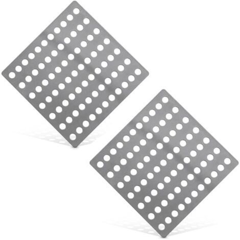 Bunthaus Lot De 2 Grilles Anti Cheveux 15x15cm, Filtre Douche Et Évier, Évite Les Obstructions Dans Les Drains