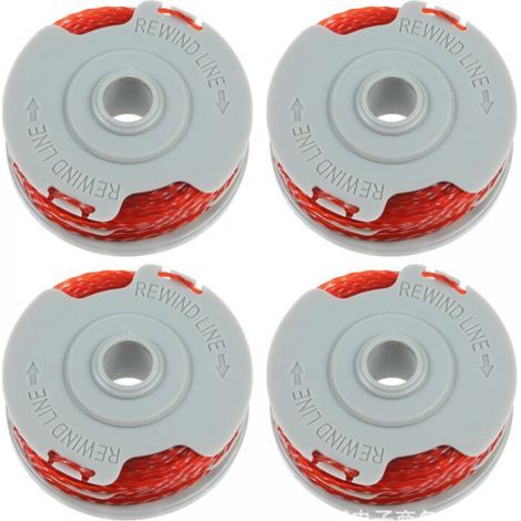 Bunthaus Lot De 4 Bobines De Fil De Coupe De 10 M, Bobines De Rechange Pour Coupe-bordure, Fil En Nylon, Compatibles Avec Toutes Les Débroussailleuses, Fil De Coupe Longue Durée
