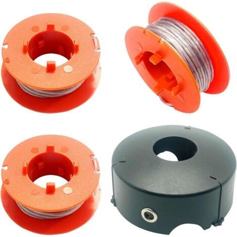 Bunthaus Lntyq F016800175 Bobine De Rechange Pour Débroussailleuse Bosch Art 23 26 30 Combitrim Easytrim, Fil De Bobine Automatique Pro-tap 8 M Avec Couvercle F016l71088 (3 Bobines + 1 Couvercle)