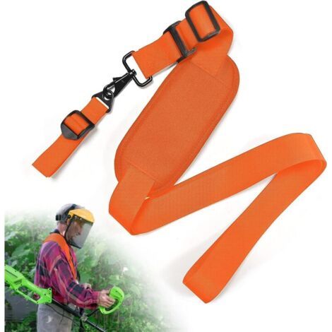 Bunthaus (orange)harnais De Débroussailleuse Réglable, Nylon Bandoulière De Coupe-bordure, Sangle D'Épaule Pour Tronçonneuse Et Tondeuse À Gazon