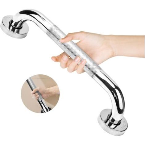 Bunthaus 60cm Barres D'Appui De Salle De Bain En Acier Inoxydable Avec Moletée, Antidérapantes Pour Personnes Âgées,poignée Baignoire Pour Toilette,stairway
