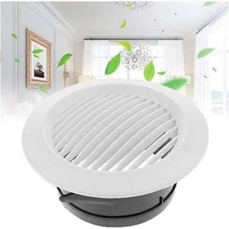 Bunthaus Capuchon De Couvercle De Tuyau De Conduit De Sortie De Ventilation Circulaire À Grille D'Aération, Ventilateur D'Extraction En De Couverture De 150mm