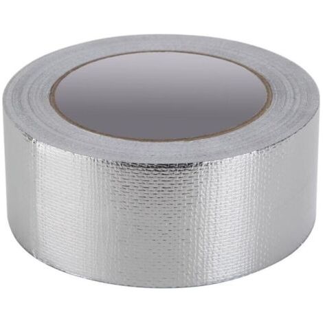 Bunthaus Ruban Super Étanche En Caoutchouc Butyle En Aluminium, Pour Fuite De Toit, Fissure De Surface, Écart De Rebord De Fenêtre, Rupture De Tuyau (1.2mm50mm5m)