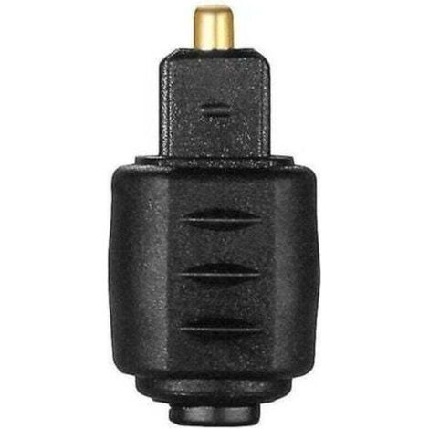 Pair Adaptateur Audio Optique Pratique Prise Jack Femelle 3,5 Mm Vers Numérique