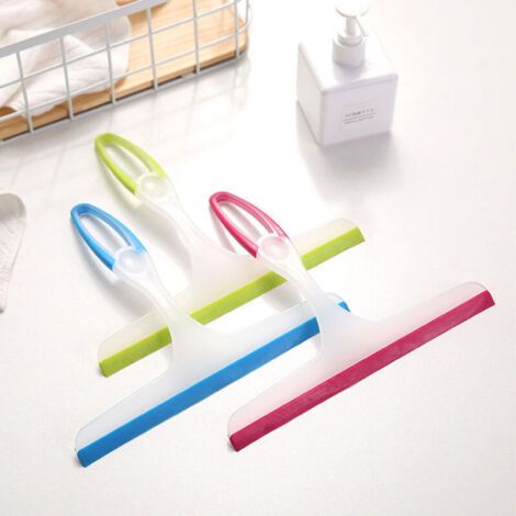 Bunthaus Grattoir De Douche 3 Pièces Avec Grattoir De Nettoyage De Vitre De Miroir De Douche En Plastique Pour Miroir De Salle De Bain, Fenêtre, Verre De Sol