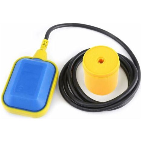Bunthaus Interrupteur À Flotteur Contrôle Automatique De Niveau D'Eau Avec Câble Pour Pompes(2m)