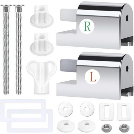Bunthaus Kit De Fixation Abattant Wc Universel - Métal Siège De Toilette Accessoires De Remplacement Pour Installer Et Fixer Les Sièges
