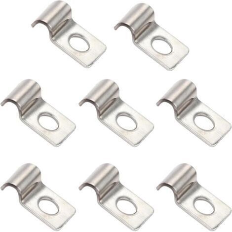 Bunthaus 60 Pièces Fixation Grillage Rigide Sur Mur: M5 Attache Grillage Rigide, Pour La Maison, Le Jardin, Fixation Pour Tube Ø 5 Mm, Clips Grillage Rigide