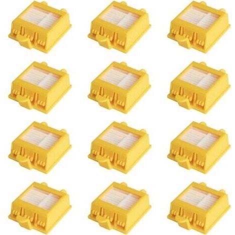 Bunthaus Lot De 12 Filtres Remplacement Pour Irobot Roomba 700 760 770 772 774 775 776 780 782 785 786 790 Rechange Kit D'Accessoires Compatible Pour Irobot Roomba Serie 700