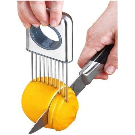 Bunthaus Trancheuse De Citron Fruit Splitter Oignon Coupé Acier Inoxydable Ultra-mince Ménage Coupe Légumes Outils Auxiliaires Accessoire