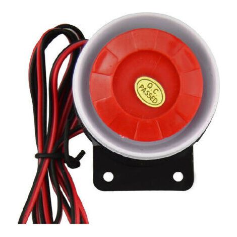 Bunthaus 12v 120db Filaire Mini Sirène Pour Système D'Alarme De Sécurité Accessoires D'Alarme Sirène Système D'Alarme De Sécurité À La Maison Antivol Klaxon Buzzer Alarme Antivol Forte