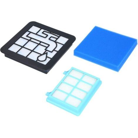Bunthaus Ensemble De Filtres Anti-allergie + Filtre Moteur + Filtre En Mousse Pour Philips Powerpro Compact Powerpro City Fc9334, Fc9349, Fc9350, Fc9351, Fc9352, Fc9353 Fc 9334, 9349, 9350, 9351, 93