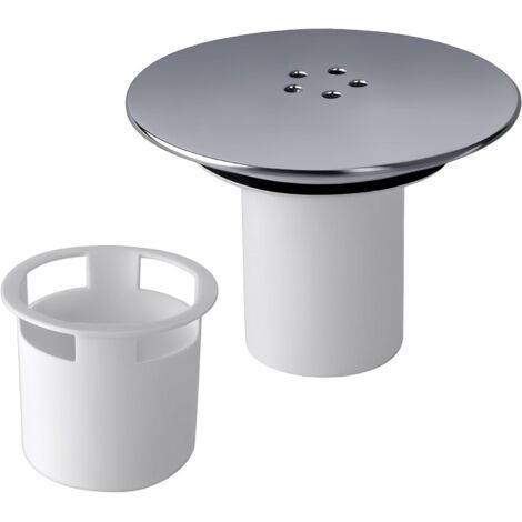 Bunthaus Bonde Douche 90 Mm/115mm Bonde De Douche, Siphon Douche, Capot Bonde Douche Interchangeable Chromé, Remplacement De Couvercle De Siphon Douche Pour Salle De Bain