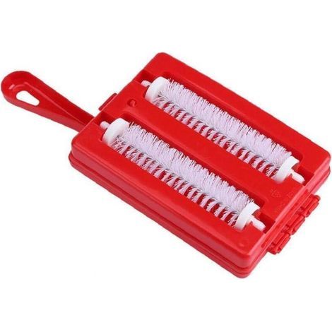 Pair 1pc Sweeper Tapis Handheld Double Brosse Crumb Dirt Nettoyant Pinceau Collecteur Pour Débris Sofa Pet Brosse À Couleur Aléatoire-fei Yu