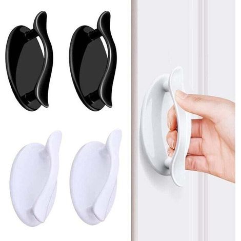 Pair Poignée Adhésive Pour Fenêtre Et Porte Coulissante Lot De 4 Pièces Auto-adhésives