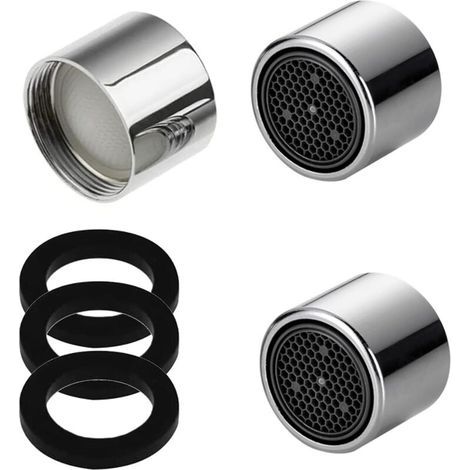Bunthaus Csparkv 3 Pièces Aérateur De Robinet, Aerateur Robinet Economie Eau Avec Filtre En Acier Inoxydable Pour Robinet Lavabo De Salle De Bain Et Cuisine, Comprendre 3 Joints