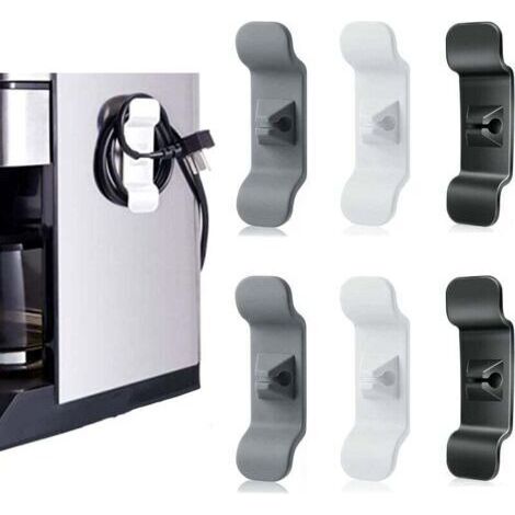 Bunthaus Ahlsen Câble Organisateur, Porte-câbles Pour Appareils 6 Pièces , Raccourcisseur De Câble, Organisateur De Câble Pour Petits Appareils Électroménagers Pour Mixeurs, Machines À Café, Friteuses