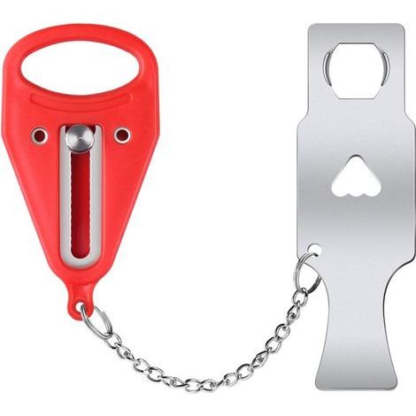 Bunthaus Serrure De Porte Portable Idéal Pour Les Voyages Apporte Une Meilleure Sécurité Et Confidentialité Convient Pour L'École, Le Dortoir, Les Chambres Louées, L'Hôtel, La Maison, Le Motel