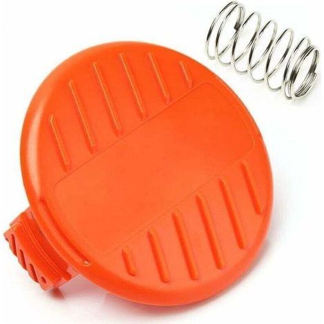 Pair 2 Pièces Couvercle De Capuchon De Bobine + Pièces De Rechange À Ressort Pour Black + Decker Stc1815 Gl4525 Coupe-herbe 385022-03