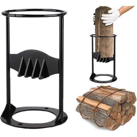 Bunthaus Fendeuse À Bois Manuelle En Acier Moulé – Lame Tranchante Pour Bois Dur – Utilisation Facile En Camping Et Plein Air – Fendage Sans Effort Chauffage-1