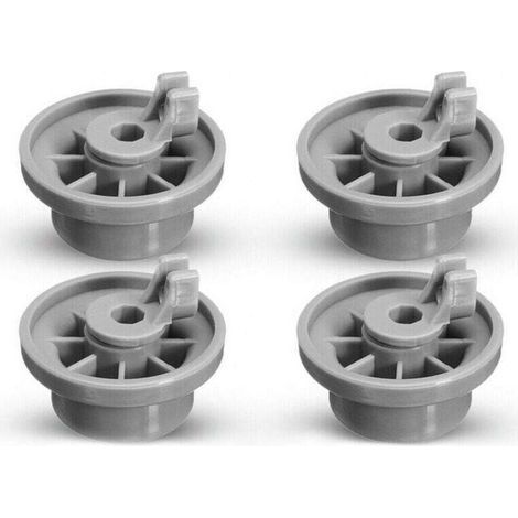Pair Lot De 4 Roulettes De Lave-vaisselle Pour Panier Inférieur, Roulettes Panier Lave-vaisselle，roues De Lave-vaisselle Pour Siemens, Bosch 165314