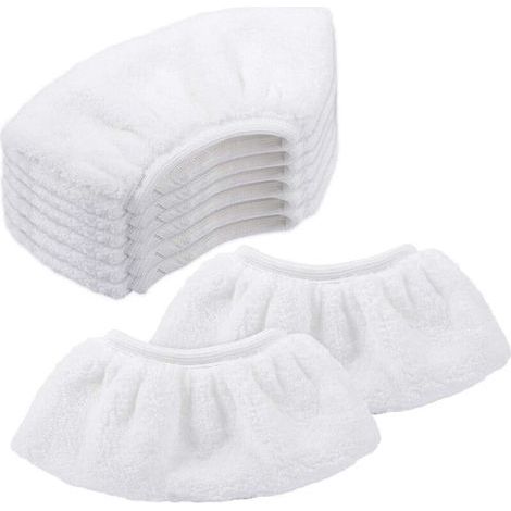 Pair 8 Pcs Bonnettes Microfibre Pour Kärcher, Chiffons Pour Buse À Main Accessoire Pour Nettoyeurs Vapeur Sc 1, 2, 3, 4, 5-fei Yu