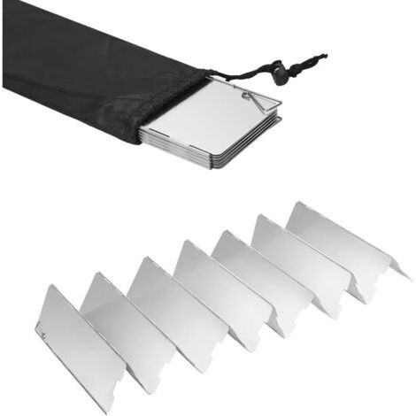 Bunthaus Lntyq Pare-vent Pliable Aluminium,plaques Pare-brise De Camping,camping Plein Air Pare-brise,protection Antivent Pour Réchaud À Gaz Pliable,pour Camping Réchaud Extérieur,pique-nique