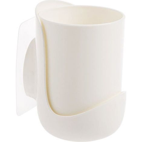 Pair Porte-brosse À Dents Mural Sans Poinçonnage, Boîte De Rangement Pour Gobelets De Bain De Bouche, Porte-gobelet Mural Pour Brosse À Dents De Salle De Bains