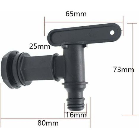Pair Robinet De Jardin 3/4 Pouce Pour Baril De Pluie Réservoir D'Eau Pièces De Remplacement Bec Valve