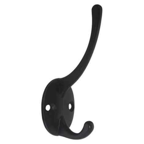 Bunthaus Lot De 1 Crochets Doubles Pour Manteaux, Crochets Muraux Robustes Pour Serviettes, Sacs, Chapeaux, Écharpes, Chapeaux, Clés.