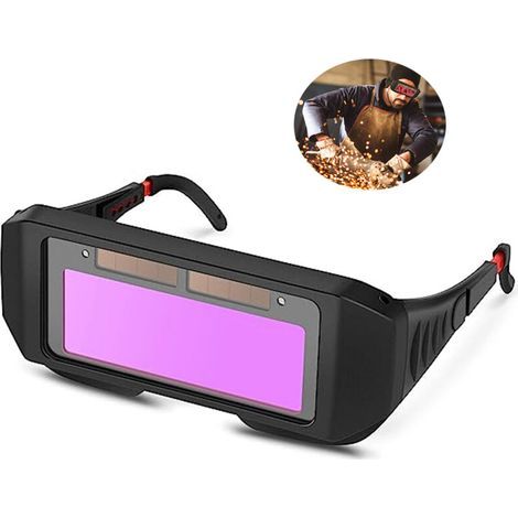 Bunthaus Lunettes De Soudure, Masque De Soudeur Automatique, Auto-assombrissantes Solaires Lentilles Tig Mig Lunettes Soudeur Pour Protection Des Yeux