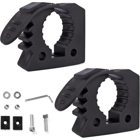 Bunthaus 2 Pcs Support De Pelle, Support De Fixation À Serrage Rapide En Caoutchouc, Compatible Avec Les Poignées D'Outils De 3 À 4 Cm De Diamètre Pour Camions, Utv, Atv, Tout-terrain, 4x4