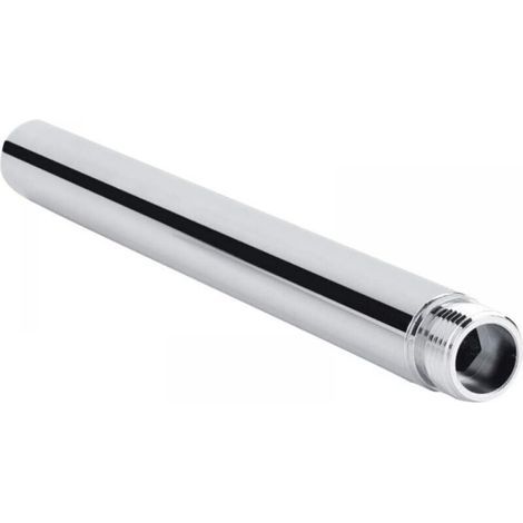 Bunthaus Bras De Douche Extension En Acier Inoxydable Rallonge De Douche 25cm Tube D'Extension De Douche Rond G 1/2" Bras D'Extension De Pomme De Douche Accessoire De Salle De Bain