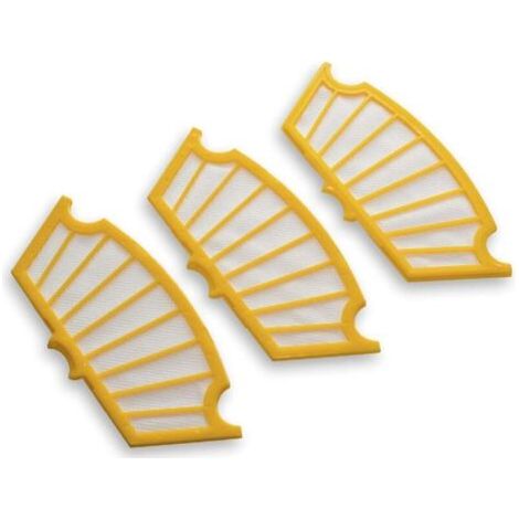Lntyq Set De 3x Filtres D'Aspirateur Compatible Avec Irobot Roomba 560, 562, 563, 564, 565, 570, 580, 581, 585, 590 - Filtre Principal