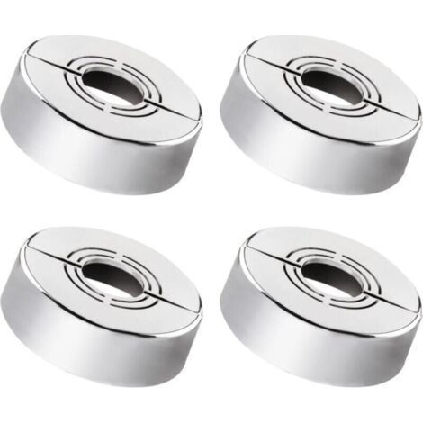 Bunthaus 4 Pièces Rosace Robinet, Rosace Mitigeur Douche, 3 Tailles En 1, Cache Tuyau Radiateur Convient Pour Diamètre De 20mm / 25mm / 33mm, Utilisé Pour Décoration De Robinets