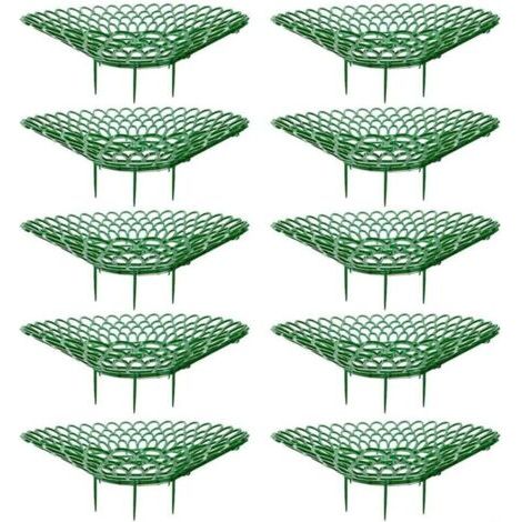 Bunthaus Lot De 10 Supports De Fraises Pour Petits Plants De Fraises Avec 3 Pieds De Support Robustes, Supports De Cadre De Culture Pour Fraises – Gardez Les Baies Propres (lot De 10 Pièces)