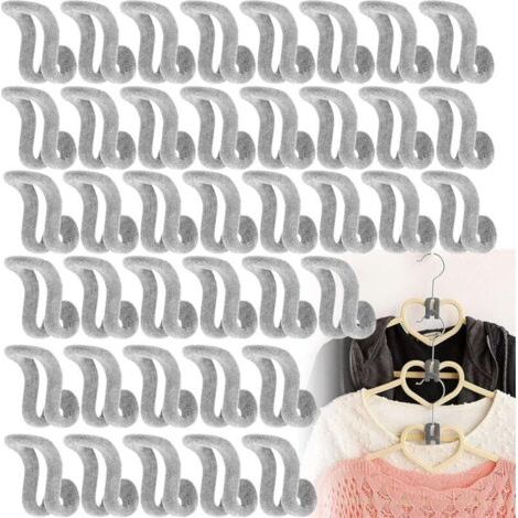 Bunthaus Lot De 40 Mini Crochets De Flocage, Antidérapants Et Gain De Place, Pour Suspendre Vos Vêtements Et Accessoires