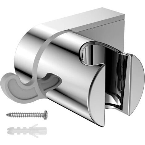 Bunthaus Support Pommeau De Douche Chromé Fixation Murale Universelle, Compatible Avec Tuyaux De Douche Standard