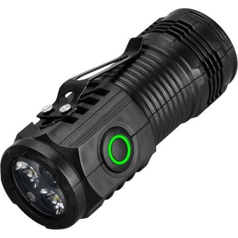 Pair Lumière Led À Main Mini Lampe De Poche Led Portable Haute Avec Clip，luminosité 3modes Handheld Light For Home Emergénices Camping Specialty Lighting [classe Énergétique A]