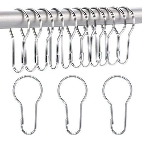 Bunthaus Csparkv 68mm 40 Pack Anneaux De Rideau De Douche Crochets Suspendus Pour Tri Et Organisation