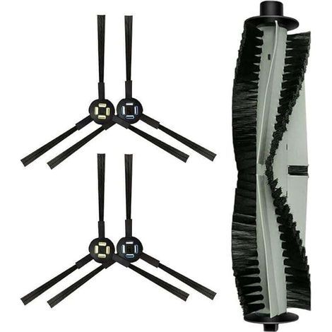 Pair Brosse Aspirateur Pour Silvercrest Ssr1 Ssra1 Pour Aspirateur Robot Pour A9s A9 A7 L100 (1 Brosse À Rouleau + 4 Brosses Latérales