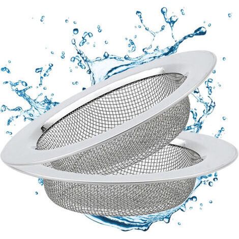 Bunthaus 2pcs Filtre À Évier De Vidange En Acier Inoxydable, Filtre À Cheveux Douche, Grille Evier Cuisine Protection De Drain Filtre Evier(11,2cm)